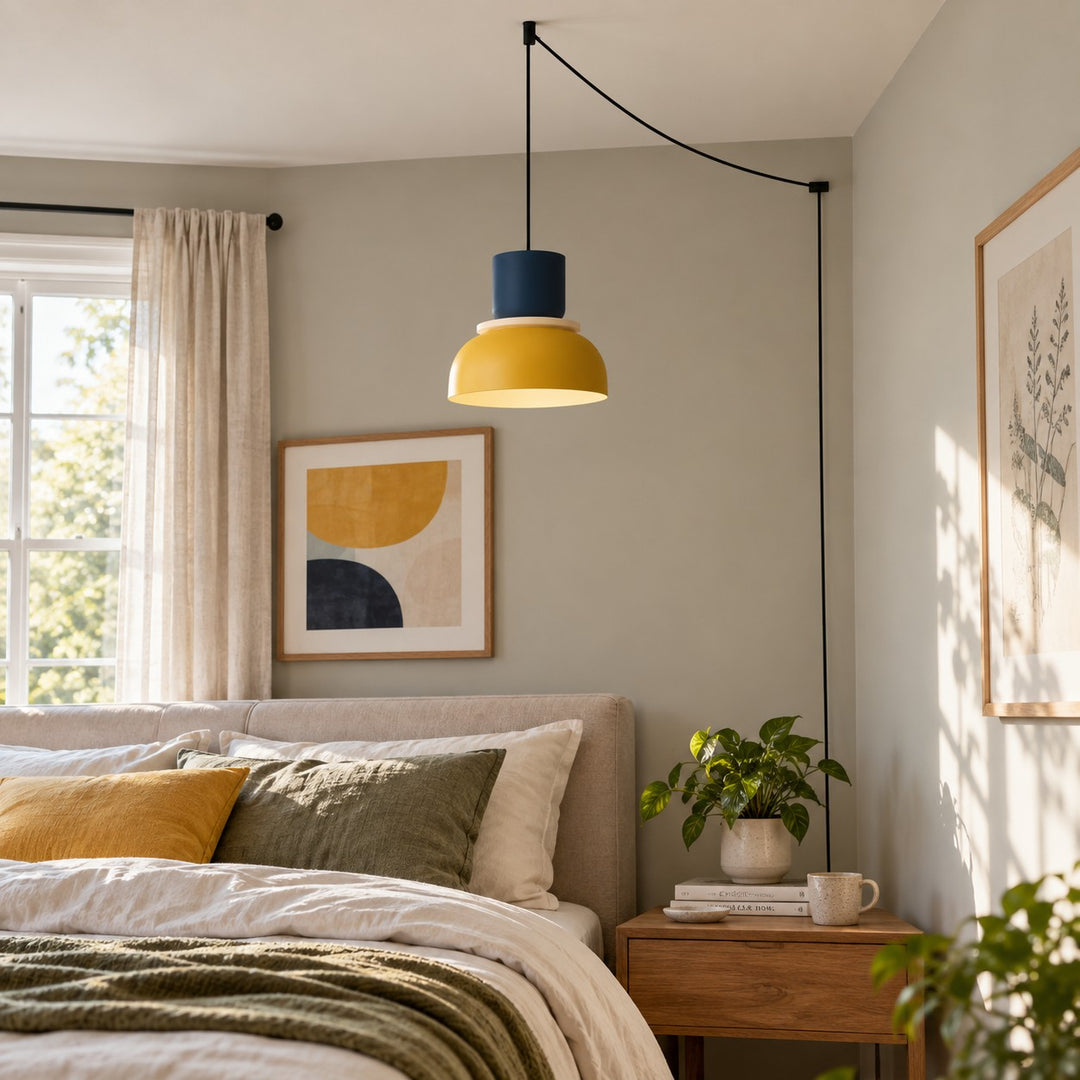 Macri Colorful Acrylic Plug-In Pendant Light