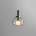 Bild in Gallery-Viewer laden, Copper-Plated Glass Plug-In Swag Pendant