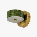 Bild in Gallery-Viewer laden, Style B short green jade wall lamp with integrated LED