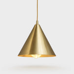 Load image into Gallery viewer, Copper tone B shade pendant light