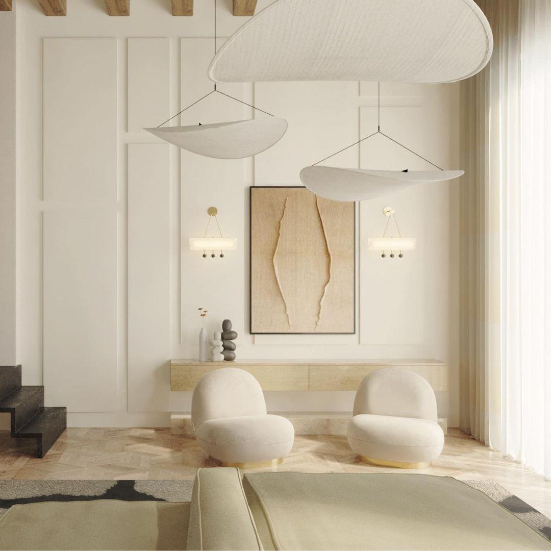Cloudlike Mulberry Silk Plug-In Pendant Light
