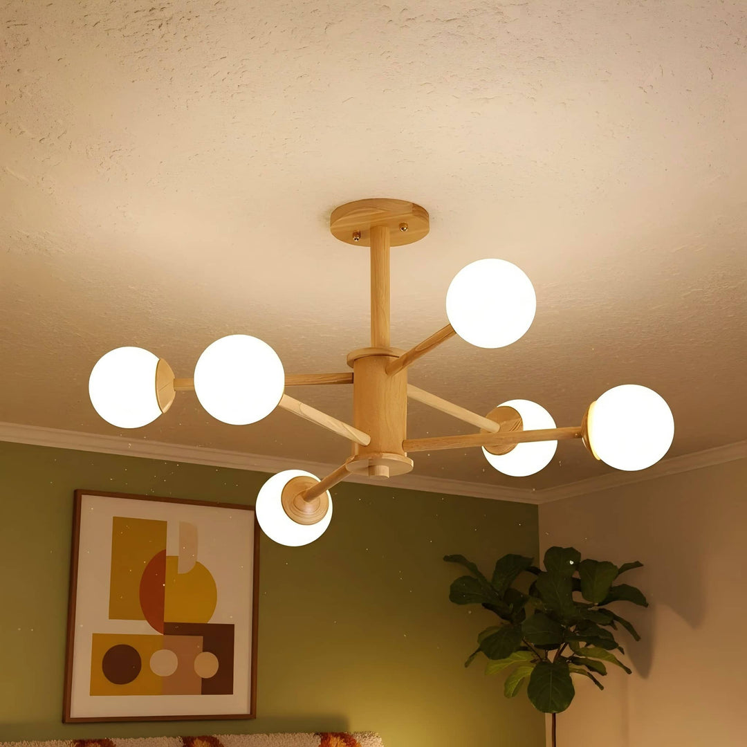 Lampe de plafond Orrise Molecular Design - Lustre artistique en forme de branche pour espaces domestiques