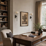 Cargar imagen en el visor de la Galería, Spanish marble wall sconces in a study setting