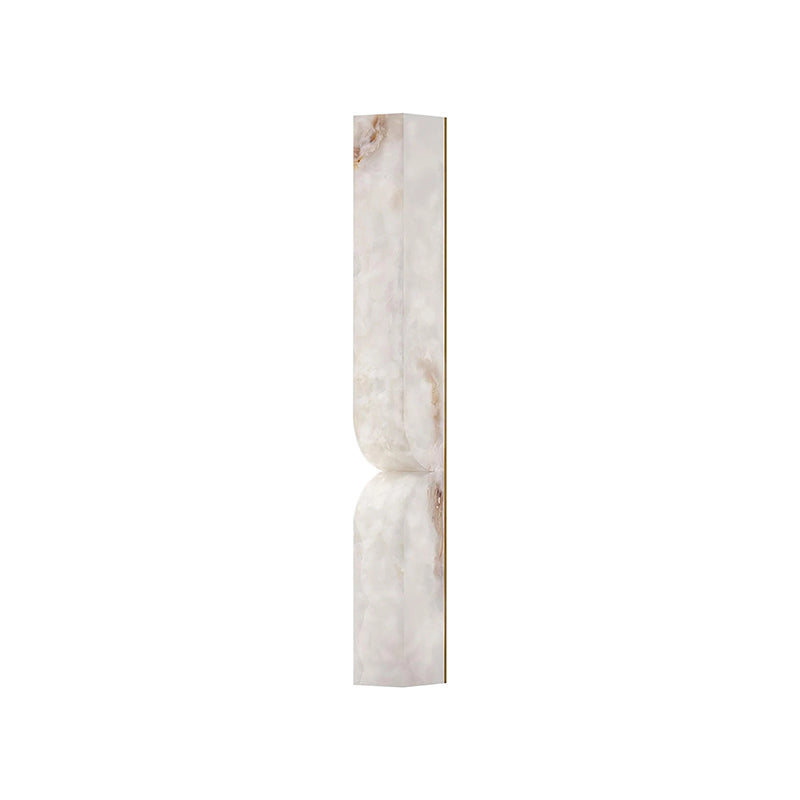 Lámpara de Pared Rectangular Moderna de Alabastro – Aplique Minimalista para Dormitorio, Pasillo y Sala
