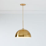 Load image into Gallery viewer, Parvion Metal Dome Pendant Light – Minimalist Modern Kitchen Fixture
