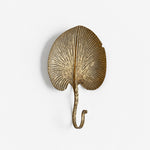 Cargar imagen en el visor de la Galería, Type E antique-gold botanical iron wall hook