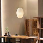Bild in Gallery-Viewer laden, Traditionelle Japandi Wabi-Sabi Elliptische Papier Pendelleuchte