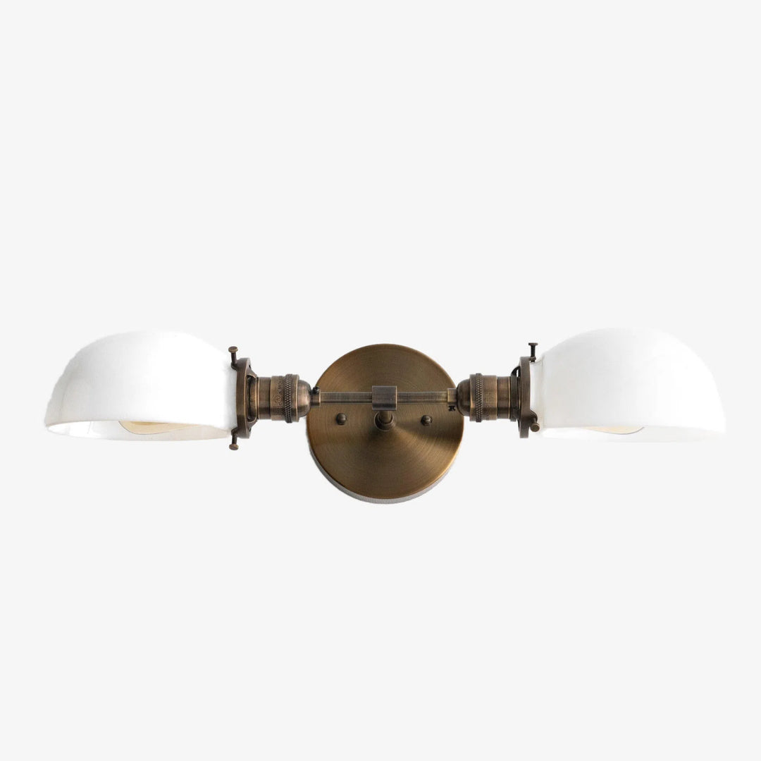 Ornato Luxe Art Deco Vanity Sconce – Opal Glass Wall Light for Bathroom & Dressing Room