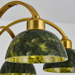Bild in Gallery-Viewer laden, Green Jade Scalloped Dome Chandelier