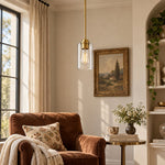 Charger l'image dans la visionneuse de galerie, Modern Clear Glass Pendant Light for Kitchen Island and Foyer