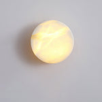 Bild in Gallery-Viewer laden, Zylindrische Alabaster Wandleuchte