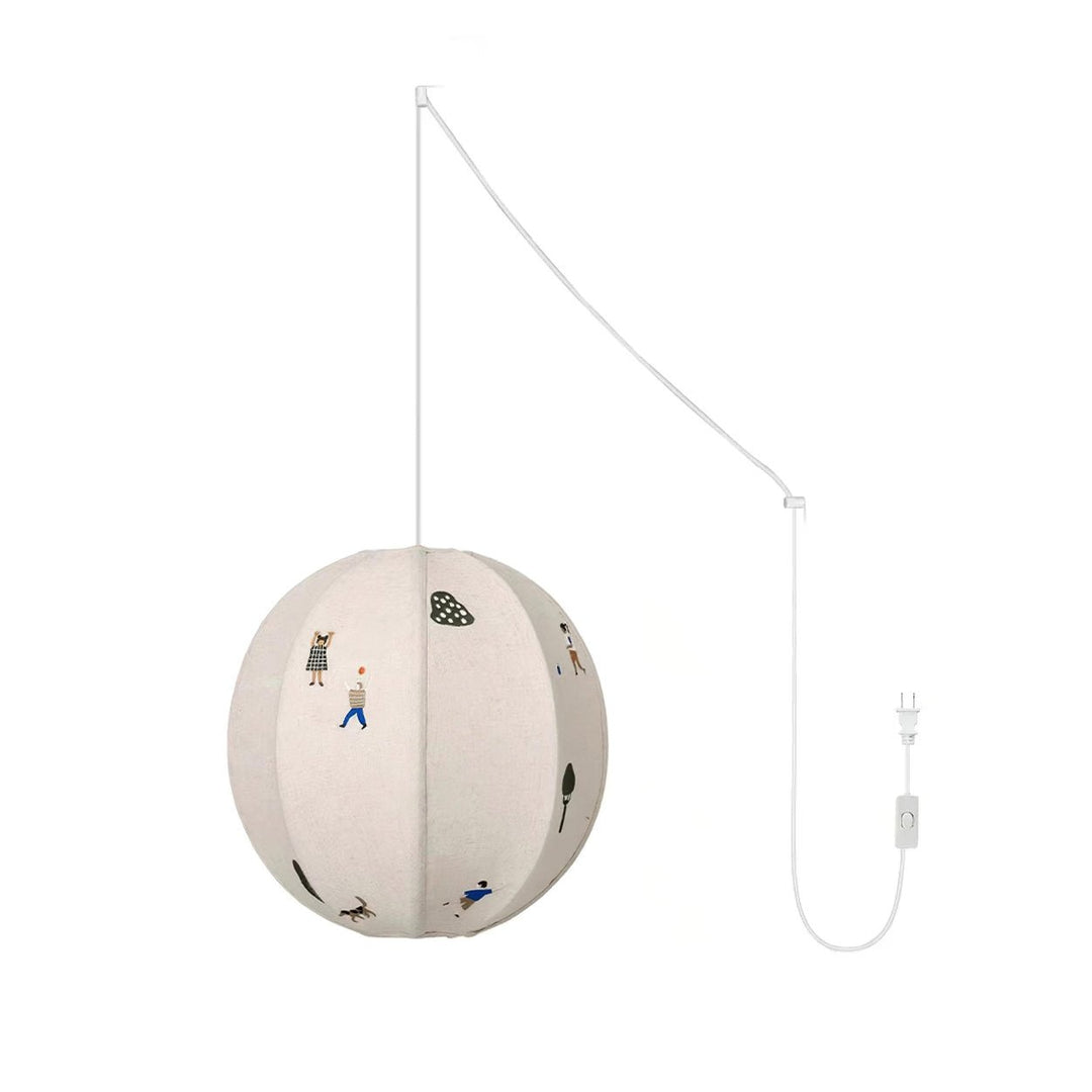 Cotton Colorful Scene Plug-In Pendant