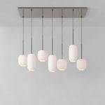 Load image into Gallery viewer, Lumivelle Sculptural 7-Light Chandelier – Adjustable Height Modern Glass Pendant
