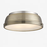 Charger l'image dans la visionneuse de galerie, Metal Flush Mount Ceiling Fixture with Frosted Diffuser