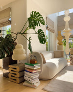 Bild in Gallery-Viewer laden, White Handcrafted Mulberry Paper Swag Light