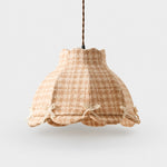 Load image into Gallery viewer, Vintage Plaid Fabric Pendant Light