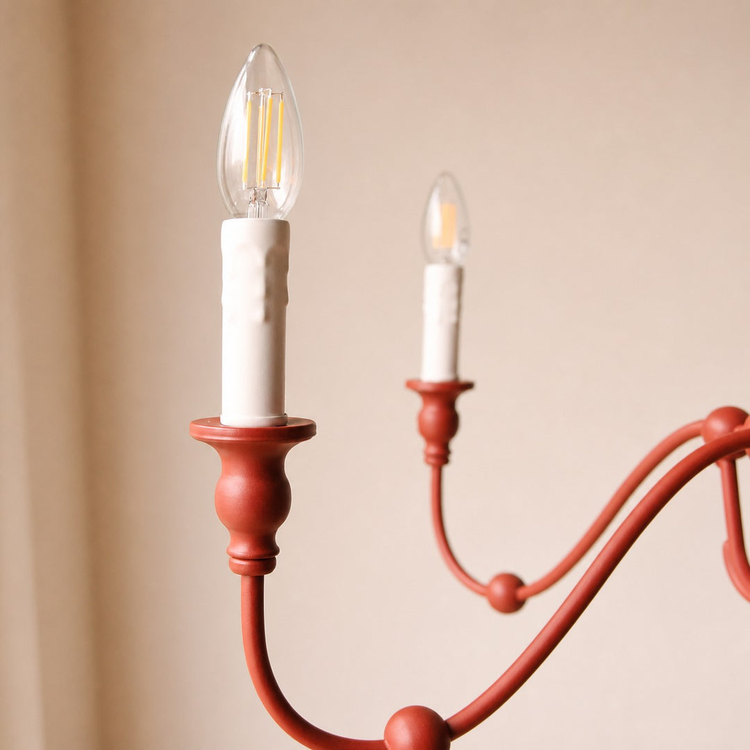 Five-Light Iron Candle Chandelier