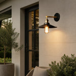 Load image into Gallery viewer, Vintage industrial wall lamp on patio exterior wall