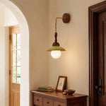 Charger l'image dans la visionneuse de galerie, Japanese vintage wall sconce installed in an entry hallway beside a wooden door