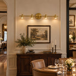 Charger l'image dans la visionneuse de galerie, Aurelia Brushed Brass Adjustable Vanity Wall Light