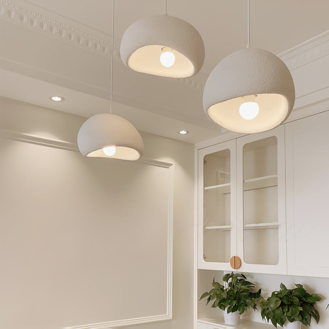 Sculptural Polystyrene Ceiling Pendant Light