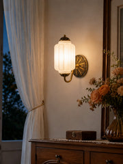 Vintage Milk Glass Sconce Bedside Hallway Eloise Wall Sconce