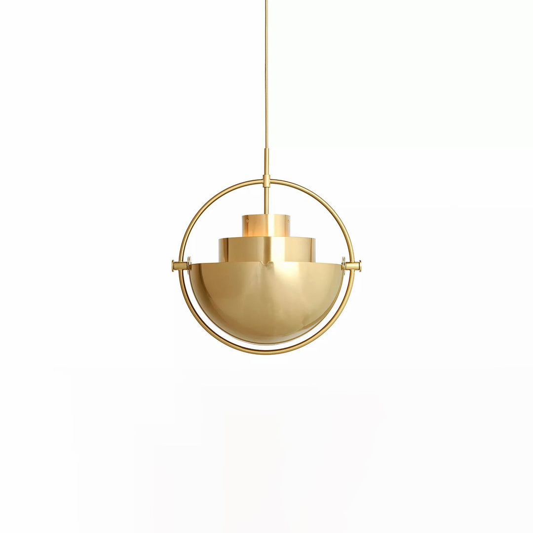 Adjustable Metal Hemisphere Plug-In Swag Pendant