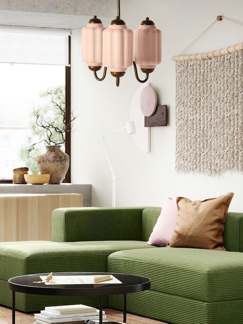 Eloise Kronleuchter – Milchglas-Kronleuchter in einem Vintage-Stil-Finish