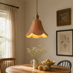 Load image into Gallery viewer, Natural single pendant above a dining table