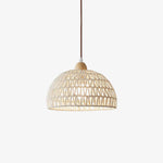 Charger l'image dans la visionneuse de galerie, Handwoven Rattan Dome Swag Pendant