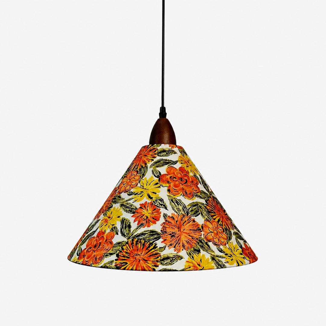 Liberty-Style Floral Fabric Pendant Light