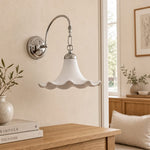 Bild in Gallery-Viewer laden, Cazelle French Style Floral Wall Lamp – Artistic Retro Sconce for Background Lighting