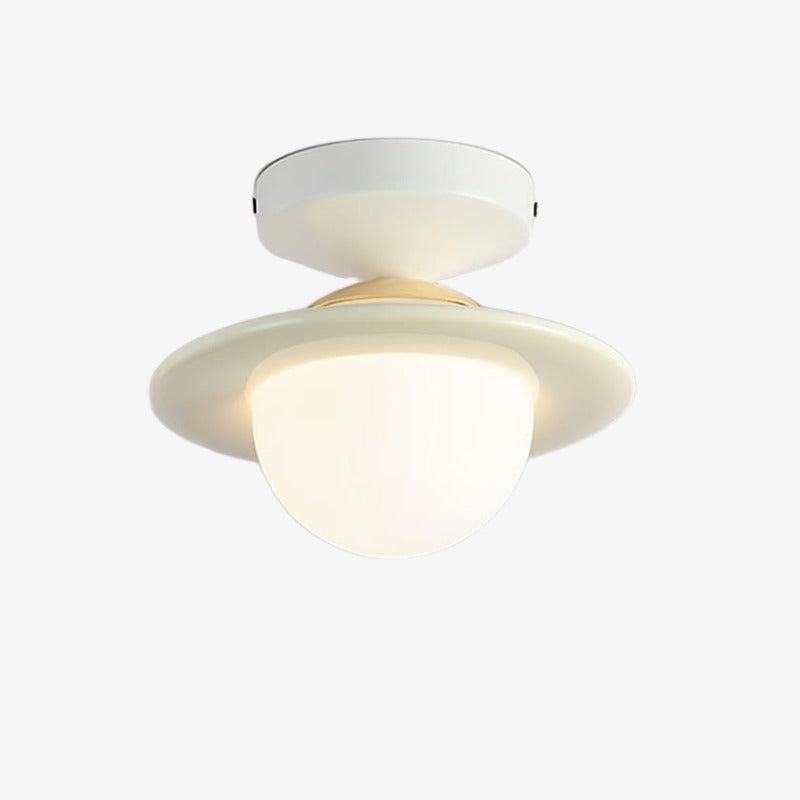 Plafonnier moderne minimaliste coloré Olevira - Montage pour chambre ou salon