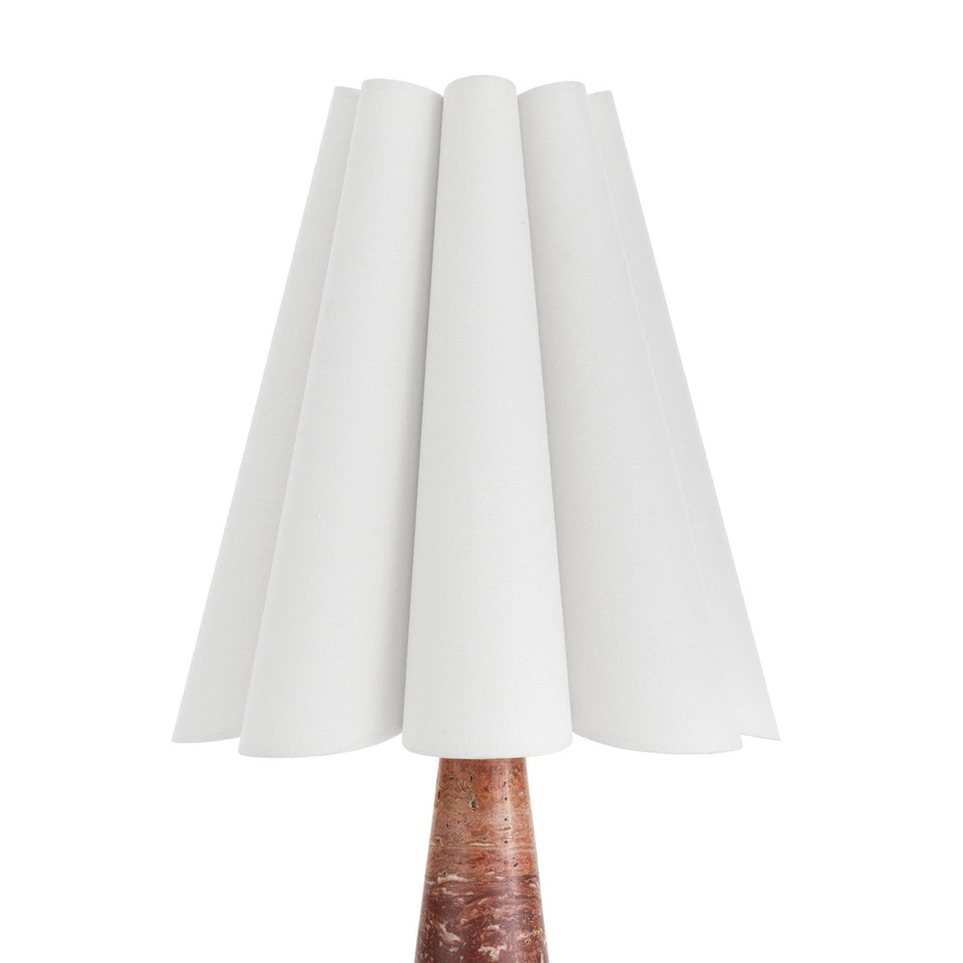 Lampe de table plissée Shadon en marbre