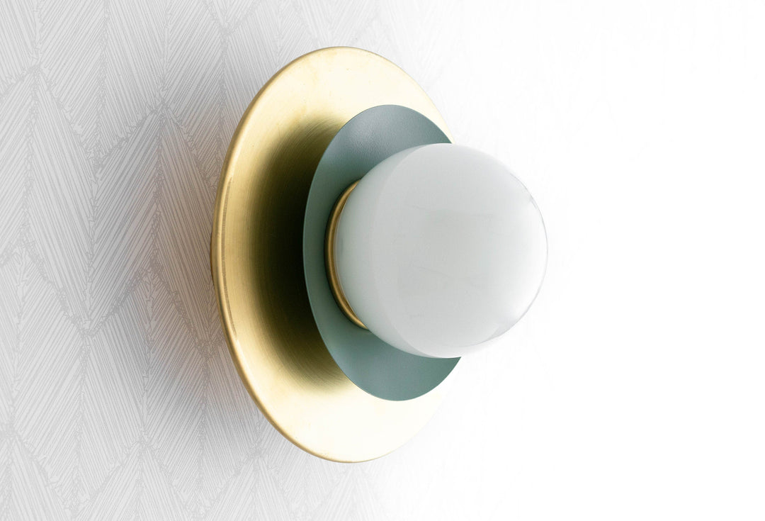 Artivo Modern Layered Globe Ceiling Light with Brass Finish for Living Room, Bedroom and Bathroom