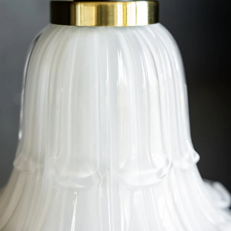 Suspension en Verre Classique Solmira - Lampe Suspendue Décorative Facile à Installer pour Salon et Entrée