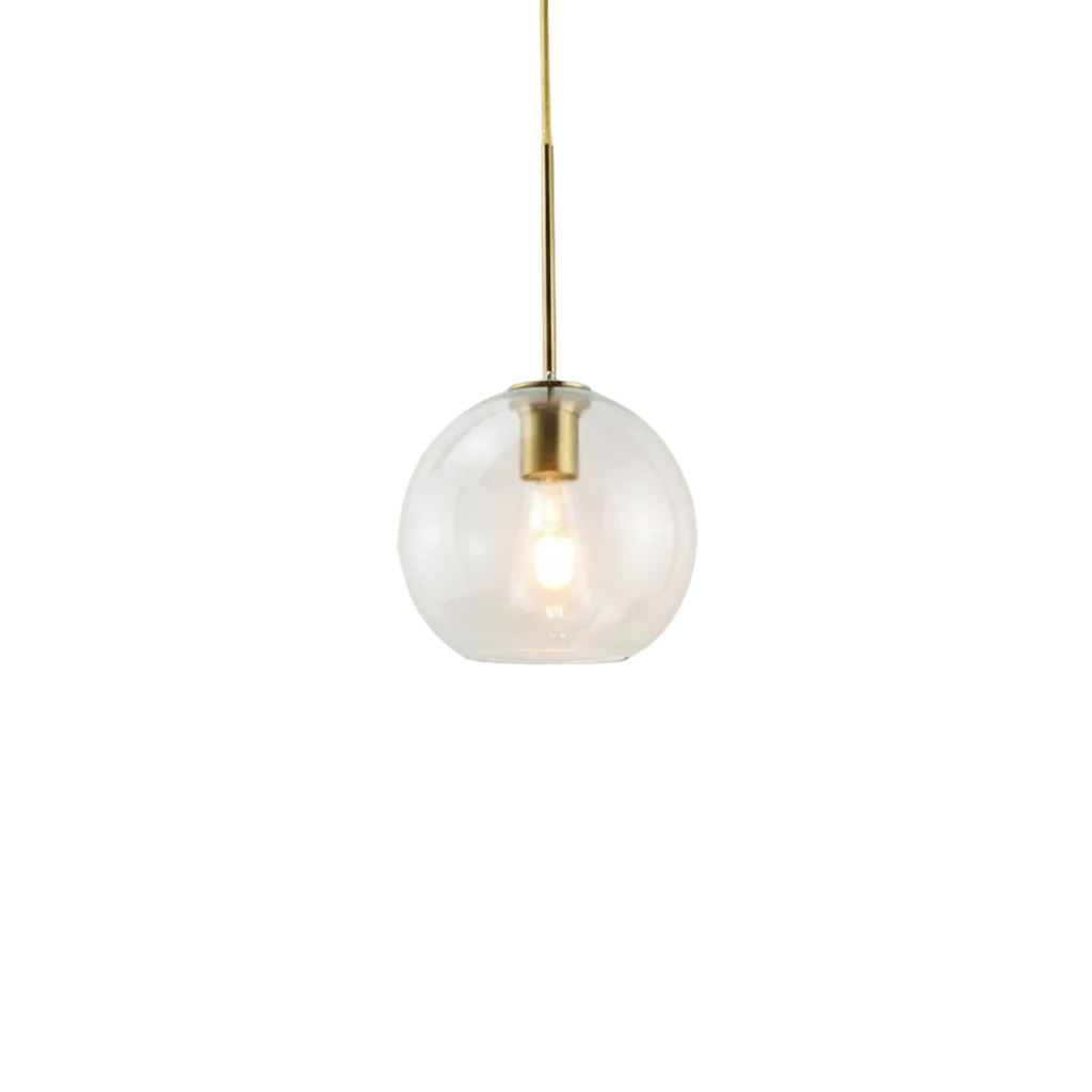 Solara Nordische Kugelförmige Glas Pendelleuchte