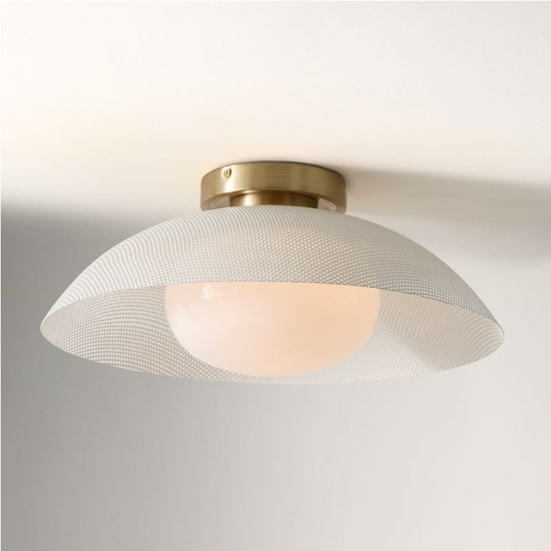 Lámpara de techo empotrada Elorina de vidrio y metal: una elegante luminaria para espacios modernos