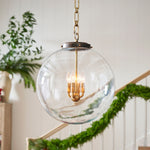 Load image into Gallery viewer, Sterling Minimalist Glass Pendant Collection - Vintage Brass Lighting Design
