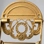 Load image into Gallery viewer, Close view of carved antique brass backplate