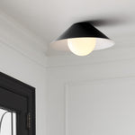 Cargar imagen en el visor de la Galería, Lámpara de techo semiempotrada Brivana - Iluminación moderna para el hogar
