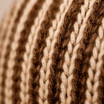Load image into Gallery viewer, Close view of woven striped fabric lampshade texture