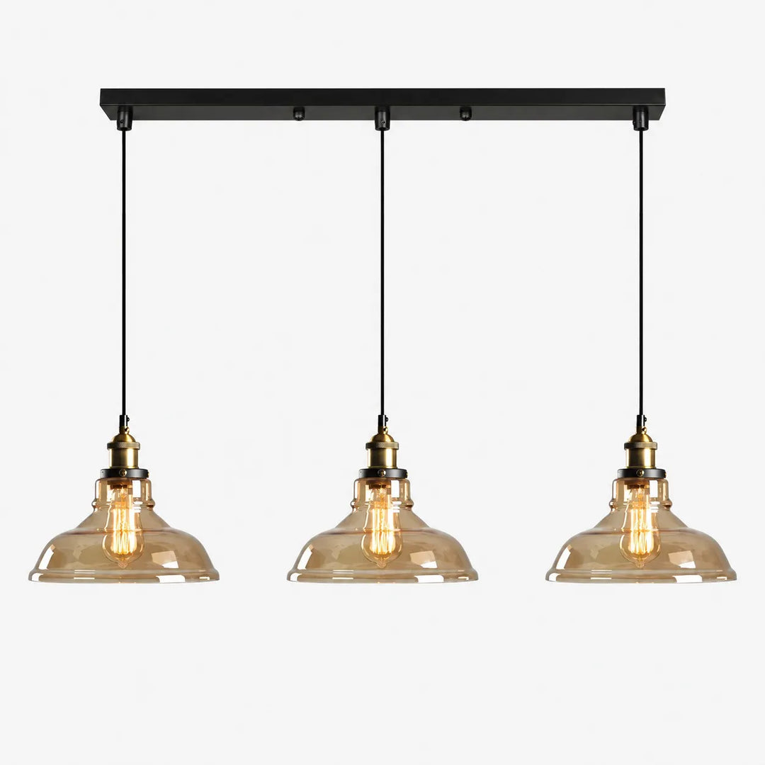 Industrial Glass Pendant Light