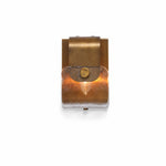 Bild in Gallery-Viewer laden, Vintage Brass Amber Glass Wall Sconce