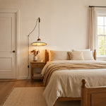 Charger l'image dans la visionneuse de galerie, Hand-Painted Ceramic Brown Trim Plug-In Pendant