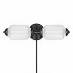 Cargar imagen en el visor de la Galería, Eloise fluted milk-glass plug-in wall sconce