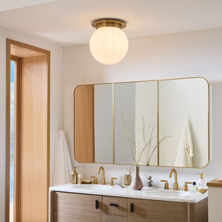 Lámpara de techo empotrada Rivolence - Minimal Globe Brass Lighting
