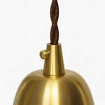 Load image into Gallery viewer, Natural brass fastener and shade connection detail