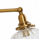 Cargar imagen en el visor de la Galería, Brass socket hardware and glass shade connection detail