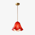 Charger l&#39;image dans la visionneuse de galerie, Bellina Wave-Edge Glass Pendant Lamp — Organic Contemporary Style for Dining &amp; Living
